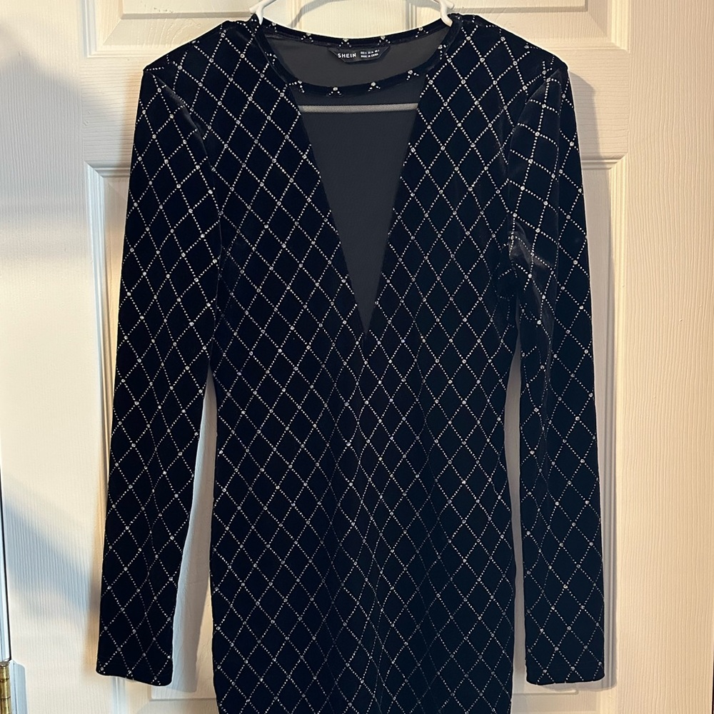 SHEIN velvet dress